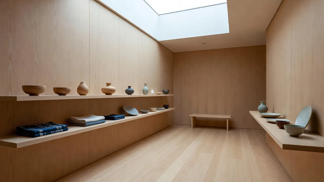 家具製作チームの工房に代わるギャラリー空間